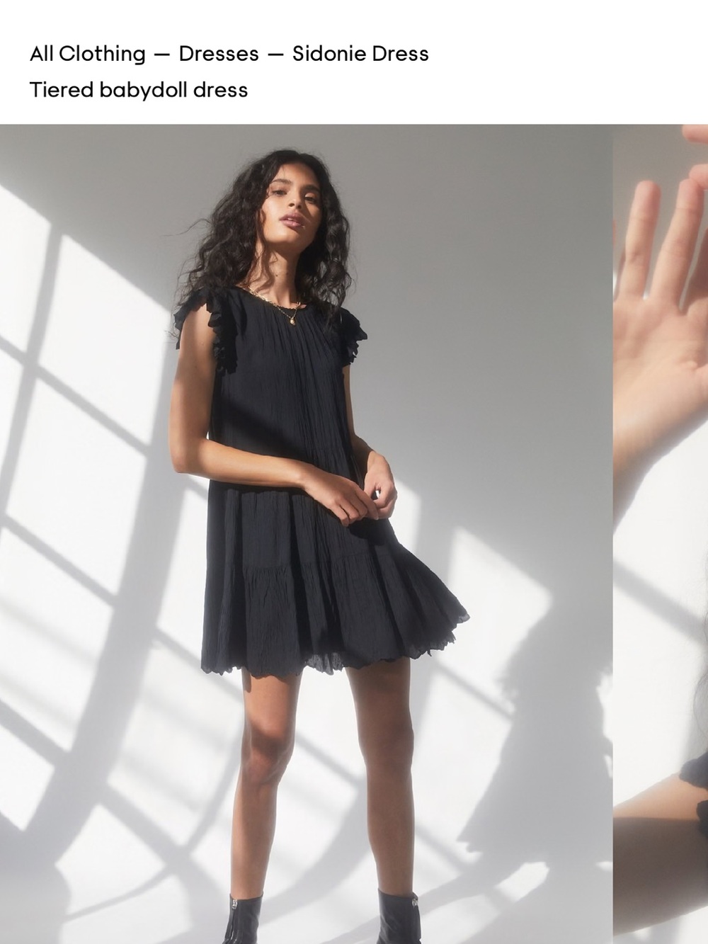 ARITZIA Wilfred sidonie dress Size S black